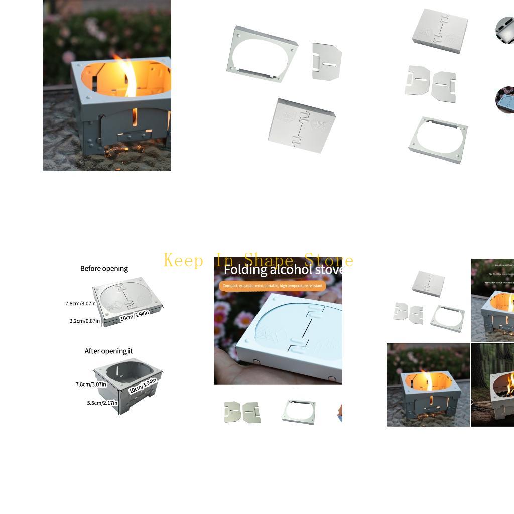 Camping Cooking Alcohol - U1JC Opvouwbare kampeerkachel Compacts Afneembare alcoholbranders