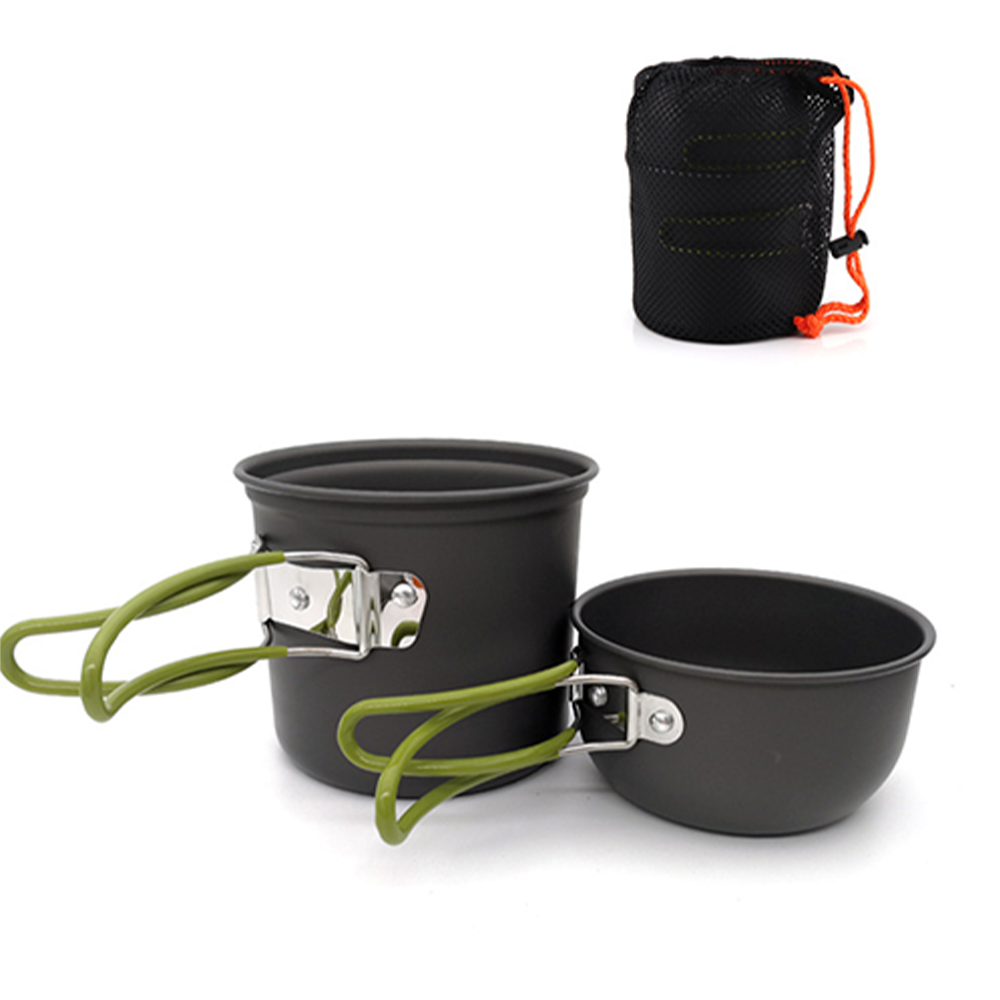 Camping Outdoor Cooking Set - Pacoone Ultralight Camping Servies Kookpot Gereedschapsset