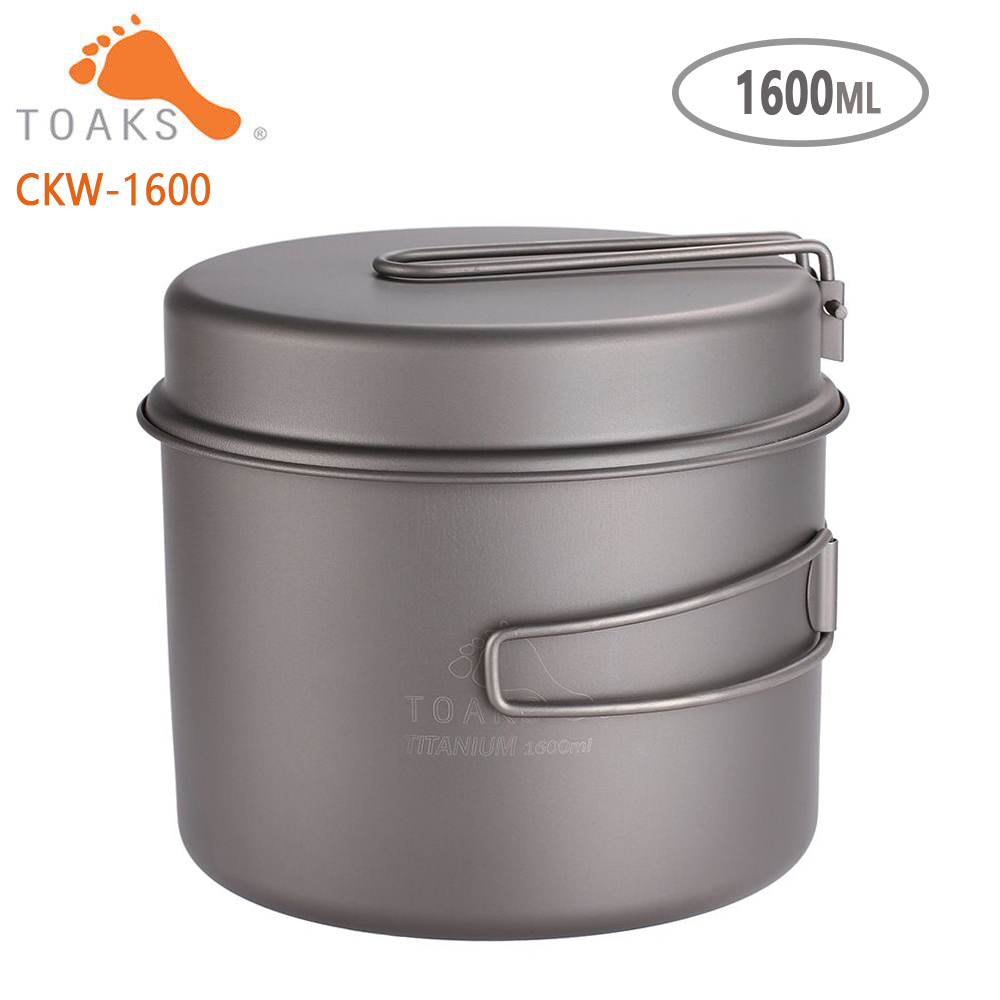 Camping Cooking Wok - TOAKS Pannenset Ultralight Titanium Pot Koekenpan