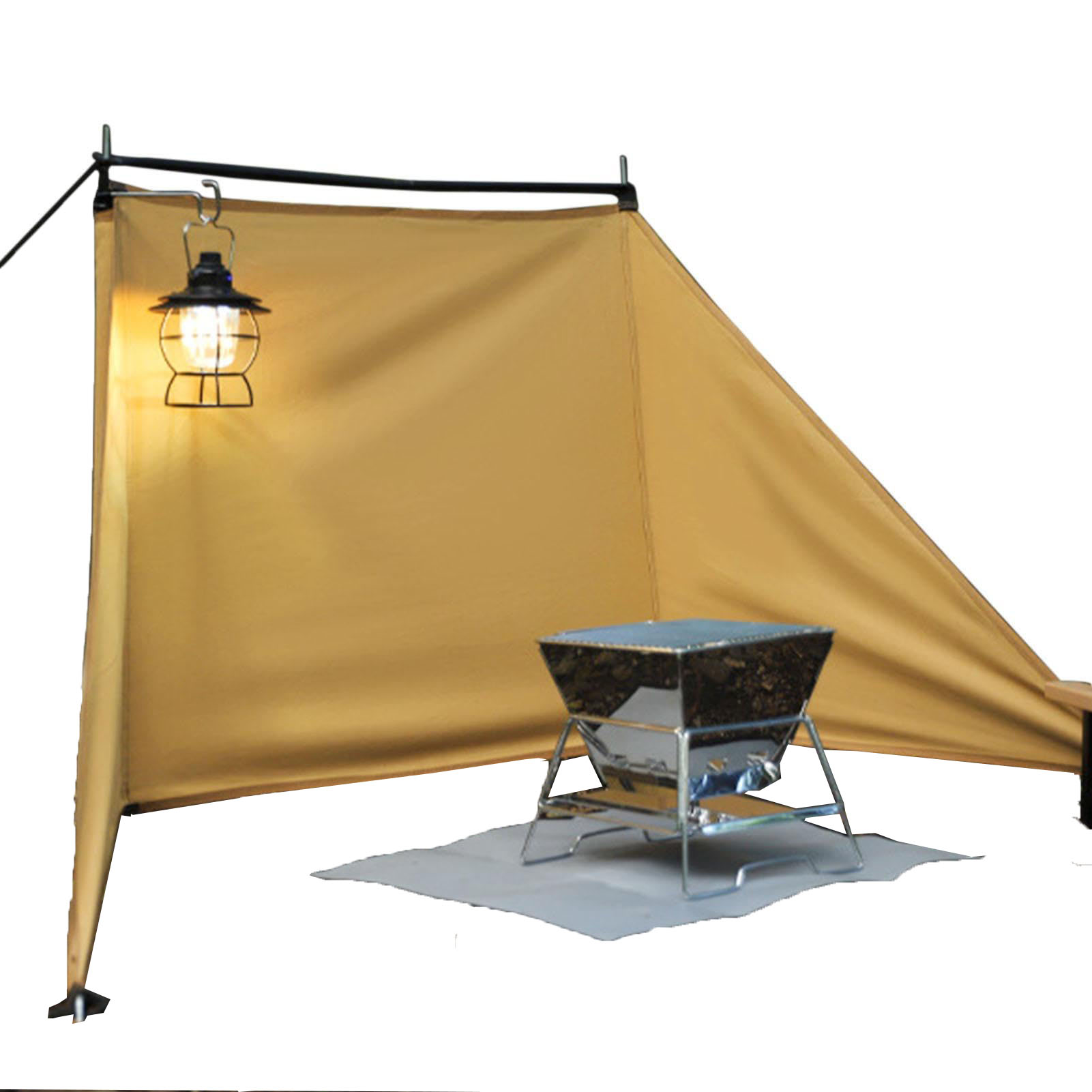 Camping Cooking Wind Blocker - Camping Oxford kookwindscherm, opvouwbaar kampeerwindscherm, windblokker