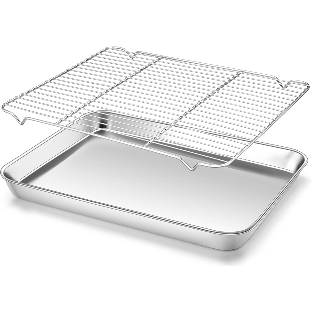 Camping Cooking Meals - Multifunctionele bakvorm met draadrek Roestvrijstalen BBQ-beregenbak