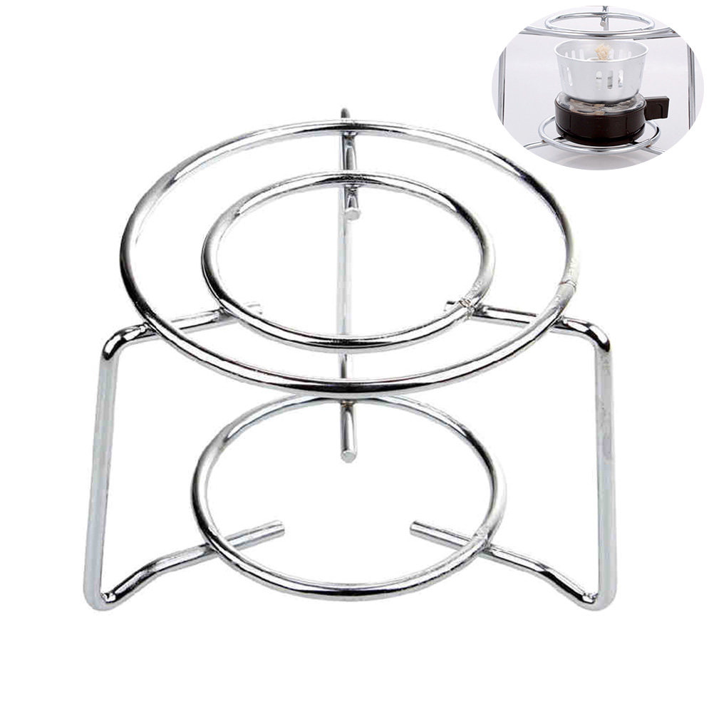 Camping Cooking Alcohol - Ronde kookstandaard van roestvrij staal, stabiel,