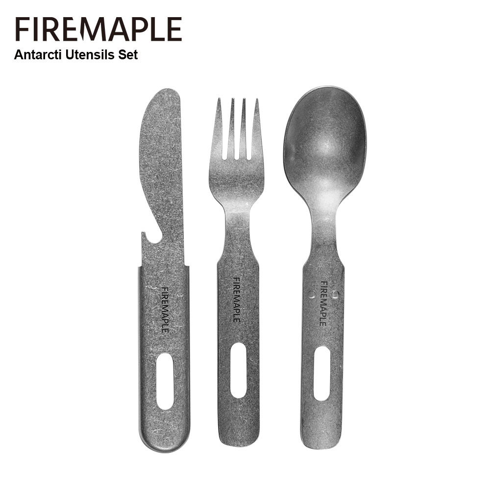 Camping Cooking And Dining Set - Vuur-Esdoorn Antarcti 3in1 Gebruiksvoorwerpen Set Vork