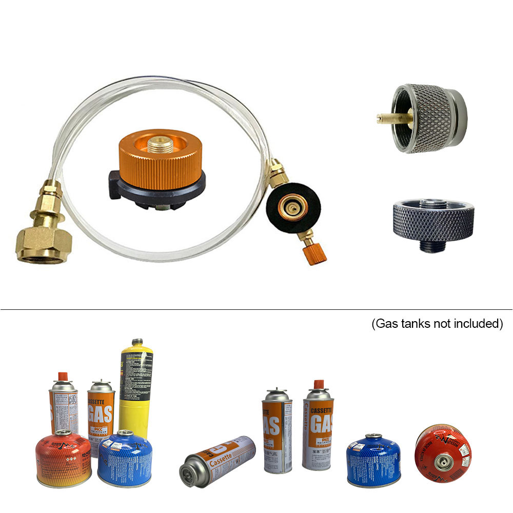 Cooking On Camping Stove - Outdoor Gasfornuis Gas Navulling Adapter Camping
