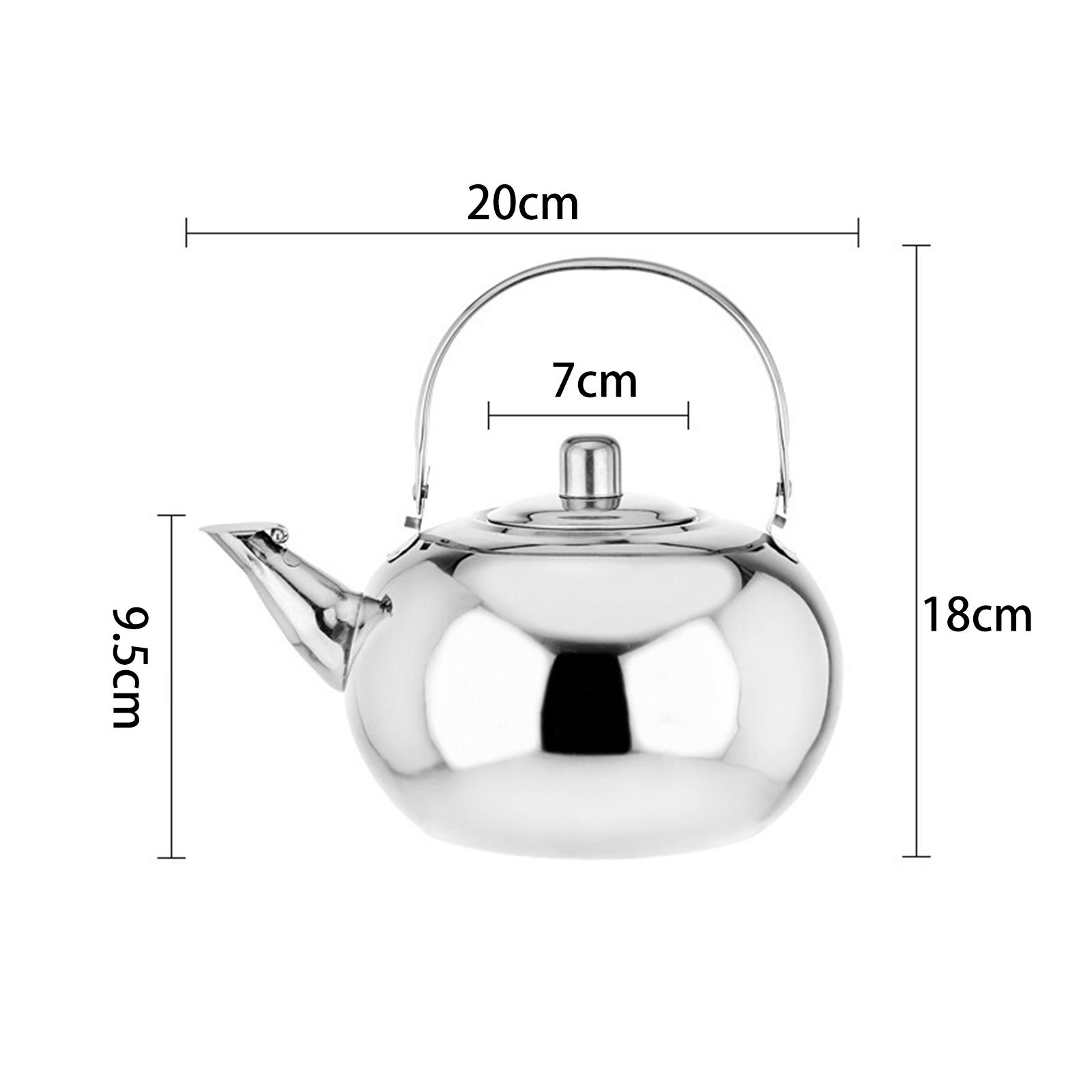 Camping Cooking Kettle - Roestvrijstalen theepot met anti-verbrandingshandvat, grote capaciteit
