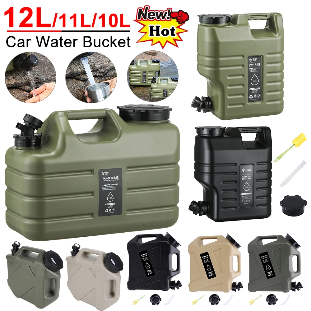 Camping Cooking Container - 10/11/12L Auto Wateremmer Grote Capaciteit Kamp
