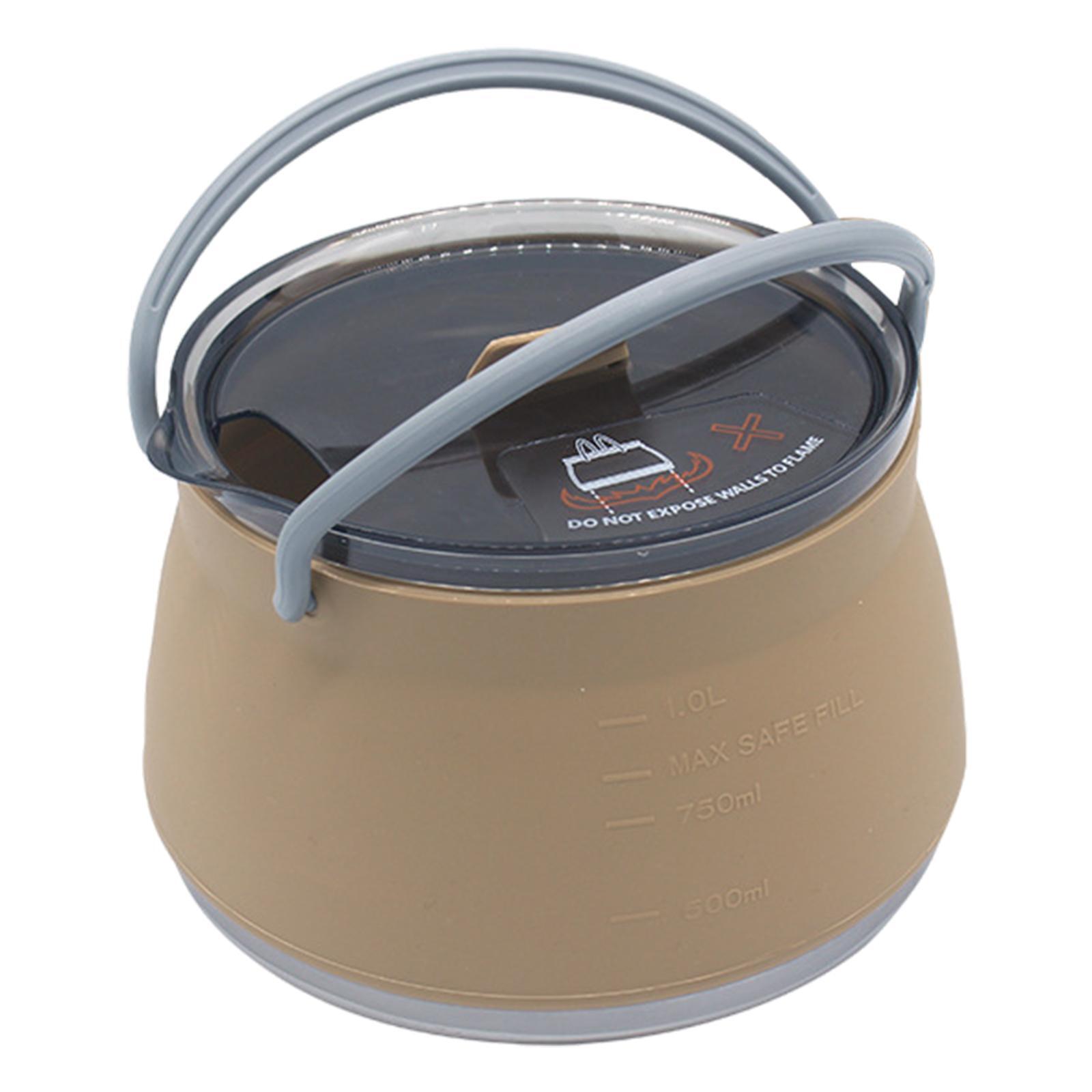 Camping Cooking Kettle - Inklapbare Camping Siliconen Kookpot Reisketel Theepot