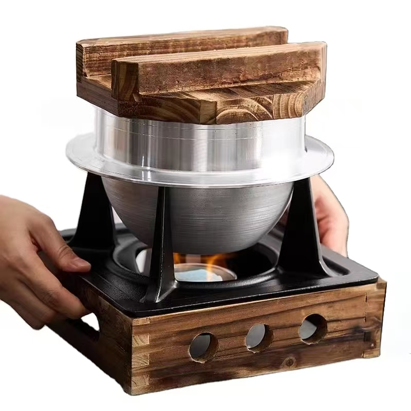 Camping Cooking Alcohol - Japanse stijl Oolong Pot Alcoholkachel Rijstkookpot