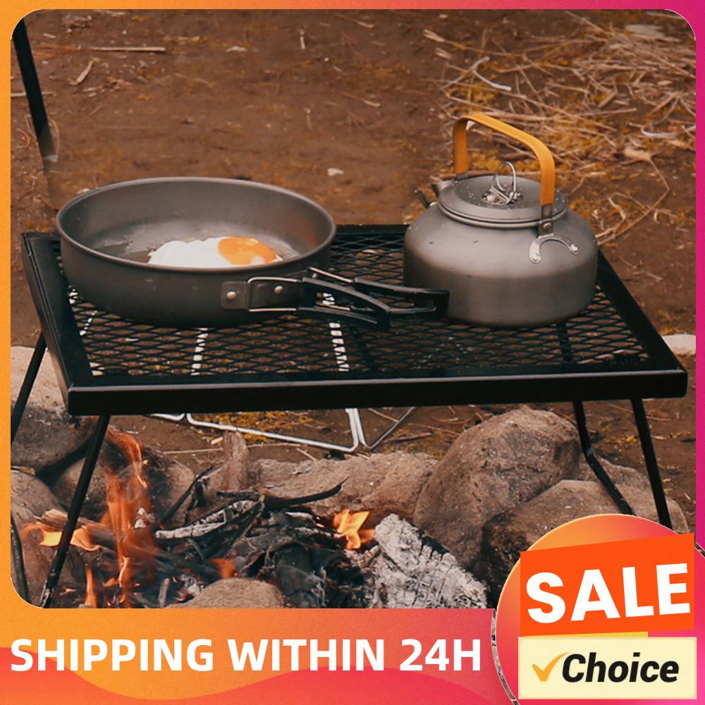 Camping Cooking Grate - Kampvuur Grillrooster Opvouwbaar kampvuur kookrek Heavy