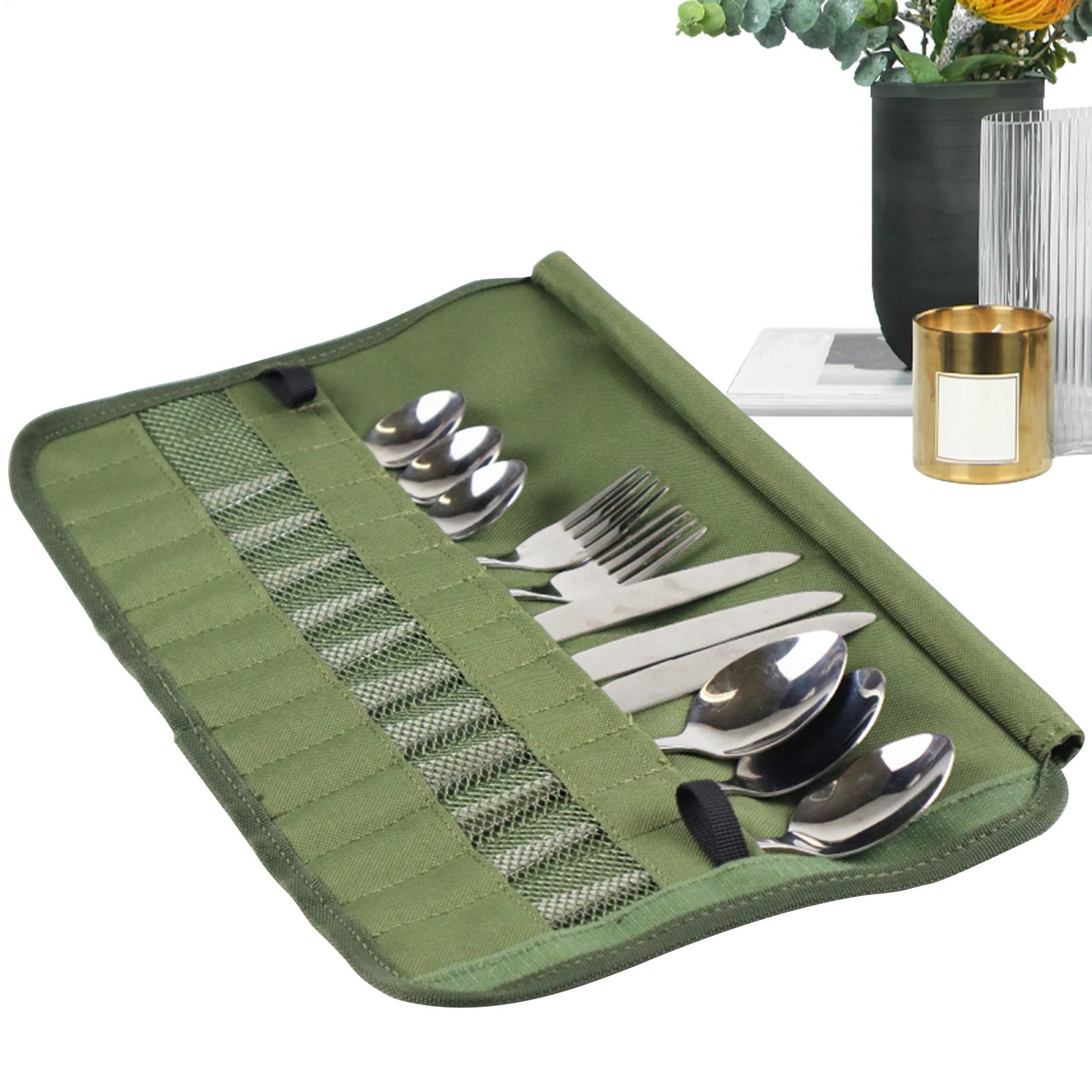 Camping Cooking Utensil Organizer - Camping Servies Roll Bag Camping Reizen