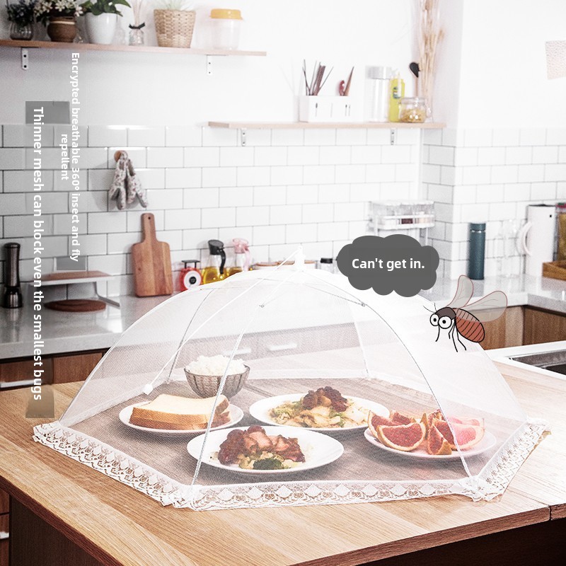 Camping Cooking Meals - 43/48cm Multifunctionele Opvouwbare Mesh Voedselafdekking Buiten