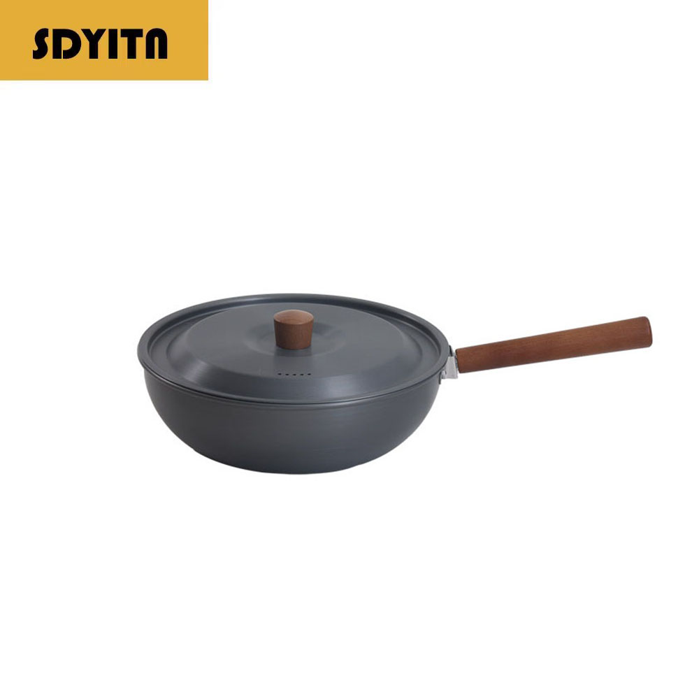 Camping Cooking Wok - Wok van aluminiumlegering voor buitengebruik met