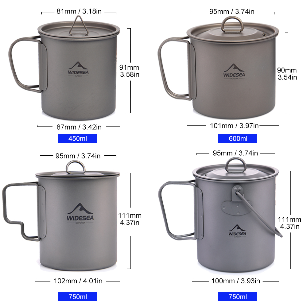 Widesea Campingmok Titanium be - Camping Cooking And Dining Set recensie en prijs