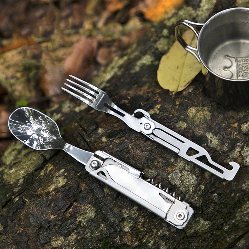 Multifunctionele campingvork-  - Camping Cooking And Dining Set recensie en prijs
