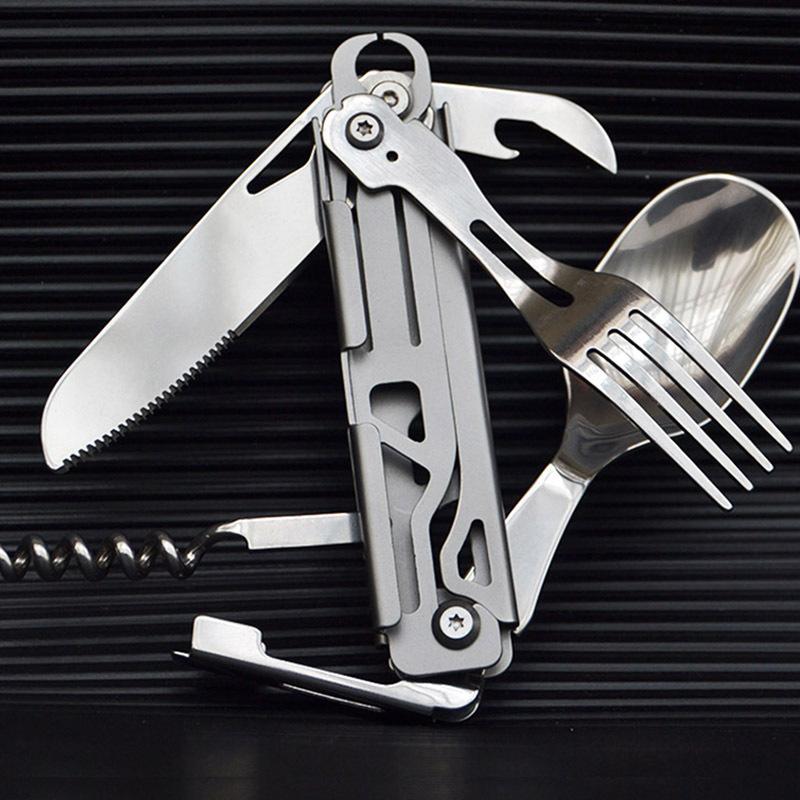 Multifunctionele campingvork-  - Camping Cooking And Dining Set recensie en prijs