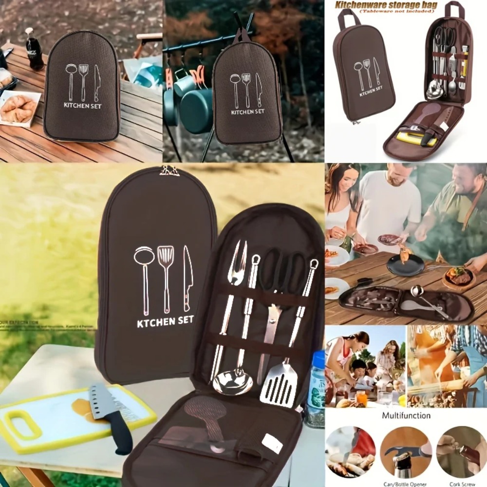 Draagbare kooktas voor buiten  - Camping Cooking Utensil Organizer recensie en prijs