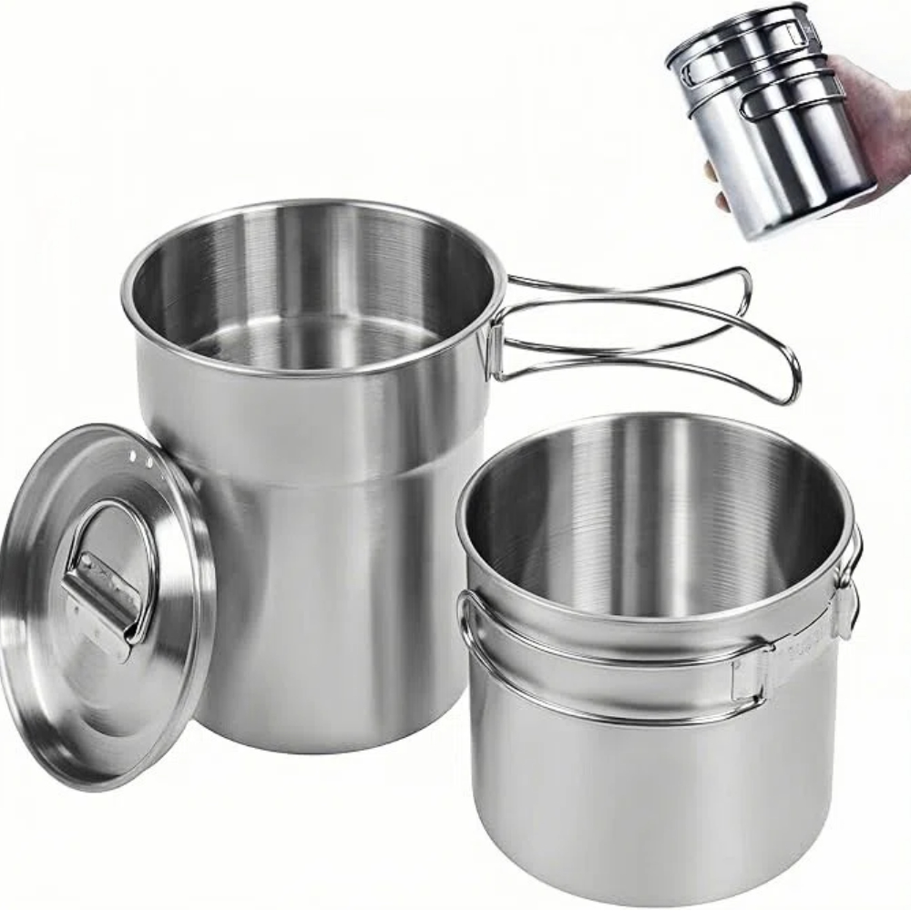 Opvouwbare campingbekers, camp - Camping Outdoor Cooking Set recensie en prijs