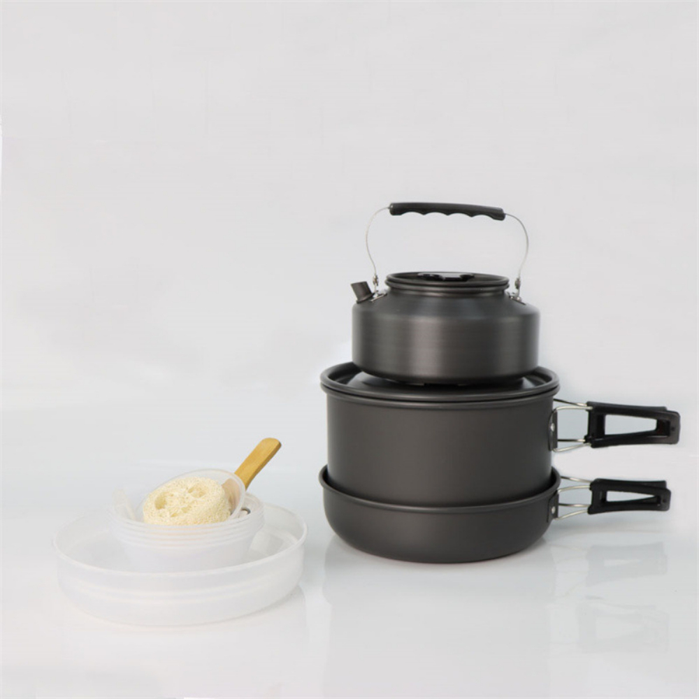 Lichtgewicht aluminiumlegering - Nesting Camping Cooking Set recensie en prijs
