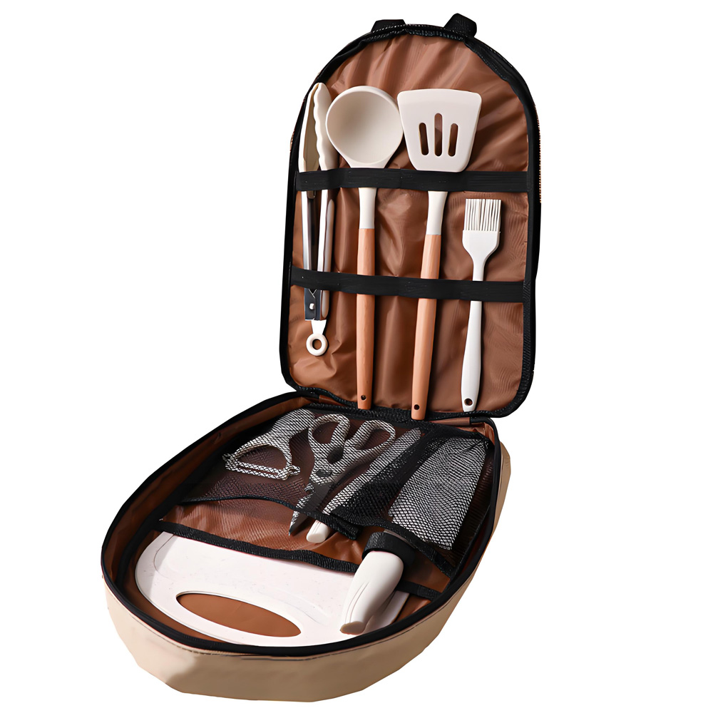 10-delige draagbare camping ko - Camping Cooking And Dining Set recensie en prijs