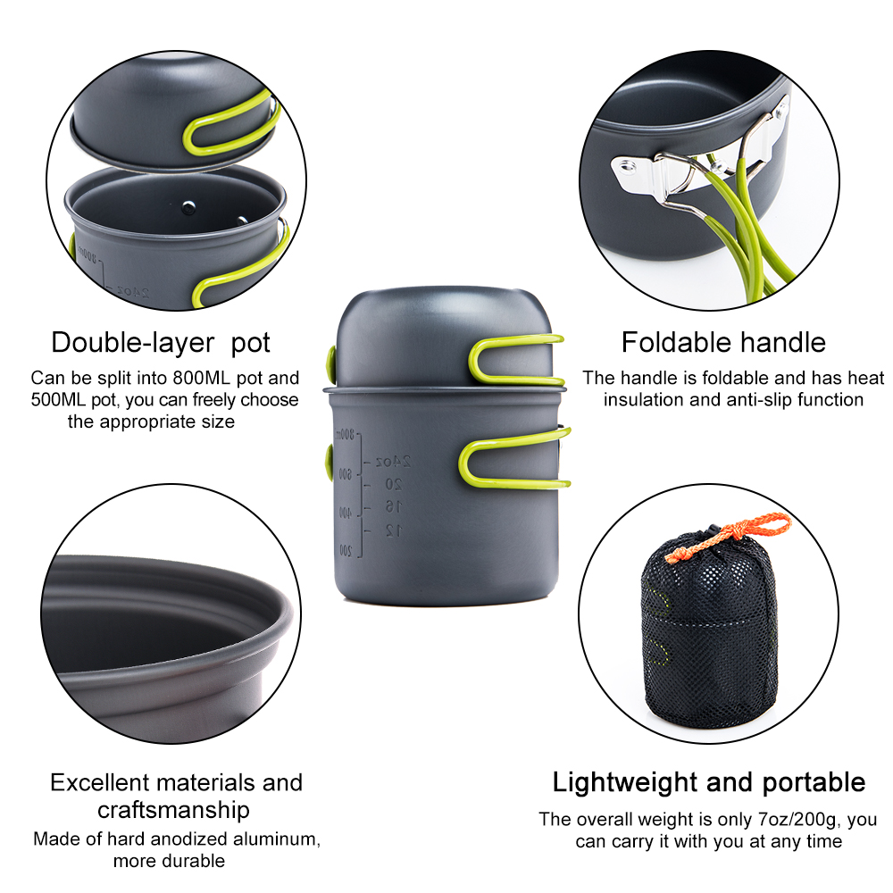 Widesea Camping Kookgerei Outd - Camping Cooking And Dining Set recensie en prijs