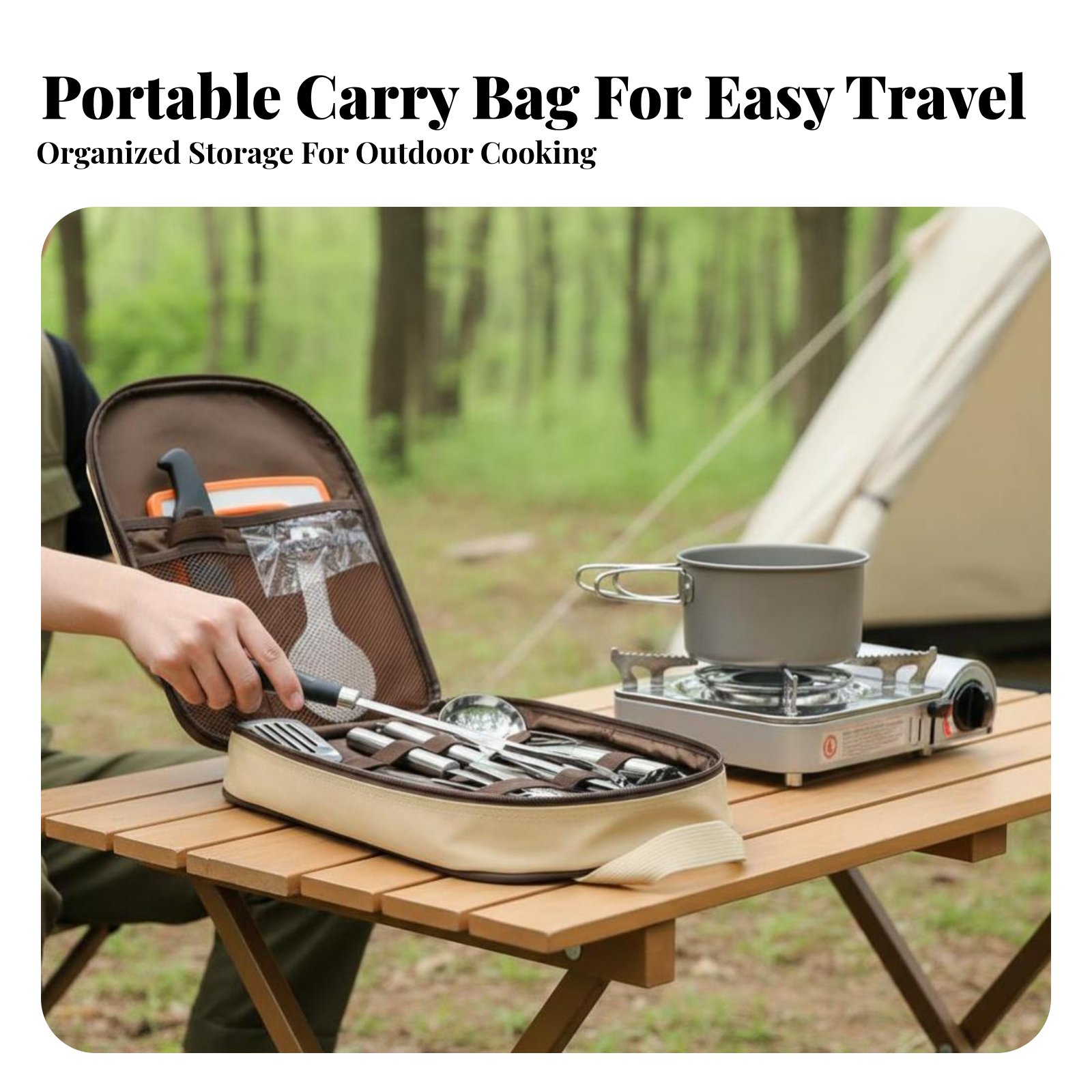 Draagbare kookgereiset voor bu - Camping Cooking And Dining Set recensie en prijs