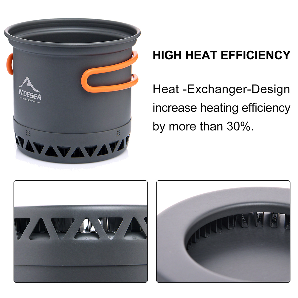 Widesea Camping Pot 1.3L 2.3L  - Camping Cooking And Dining Set recensie en prijs