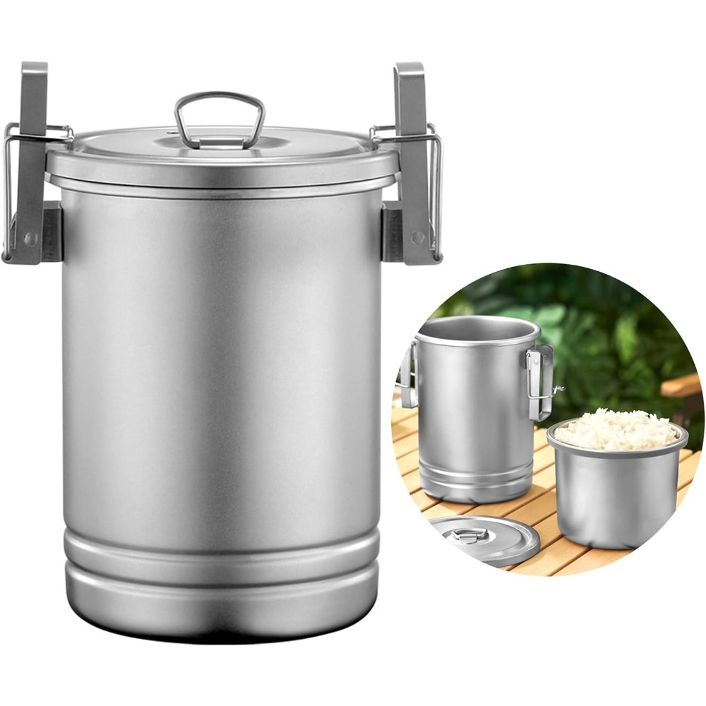 Camping Kookset met deksel 304 - Nesting Camping Cooking Set recensie en prijs