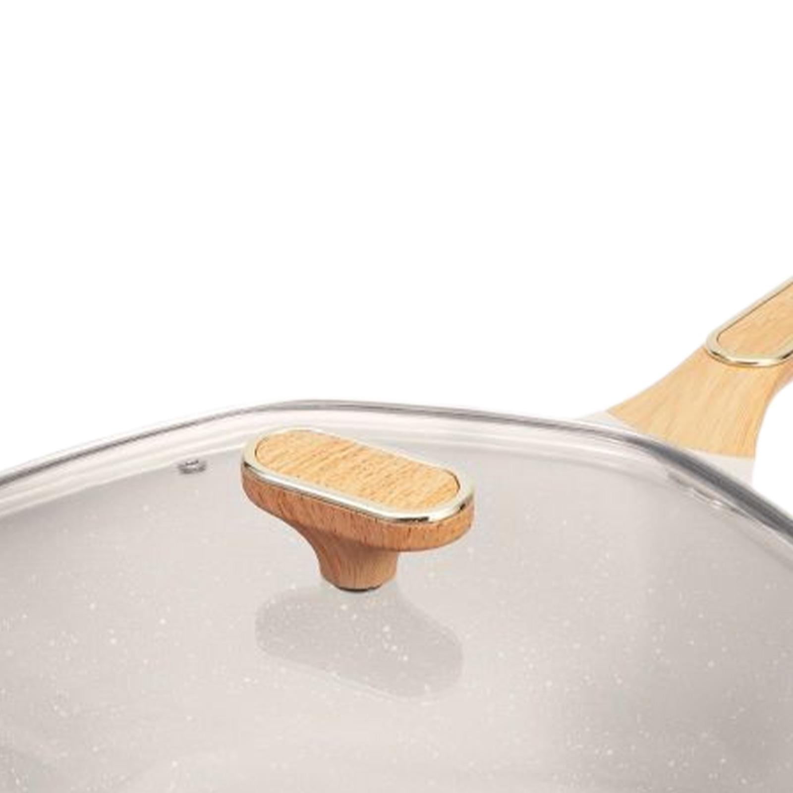 Achthoekige koekenpan met deks - Camping Cooking Wok recensie en prijs