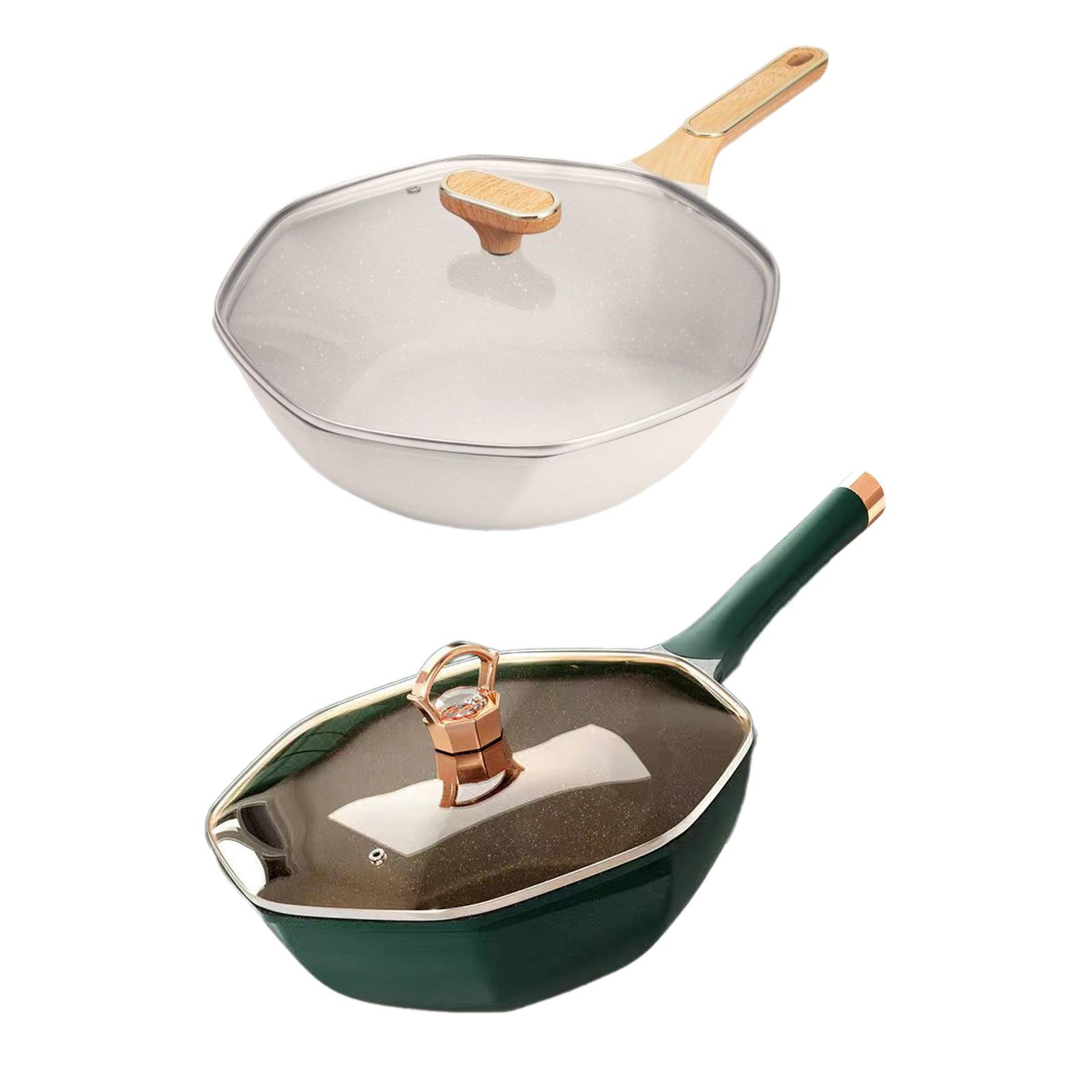 Achthoekige koekenpan met deks - Camping Cooking Wok recensie en prijs
