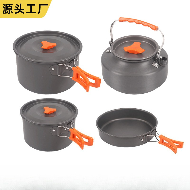 Draagbare Outdoor Kookset 4-de - Camping Cooking Kettle recensie en prijs