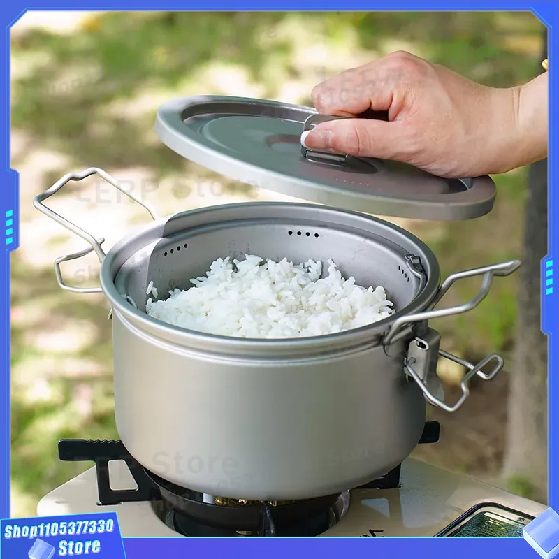 Pure titanium campingpot, lich - Camping Cooking Vessel recensie en prijs