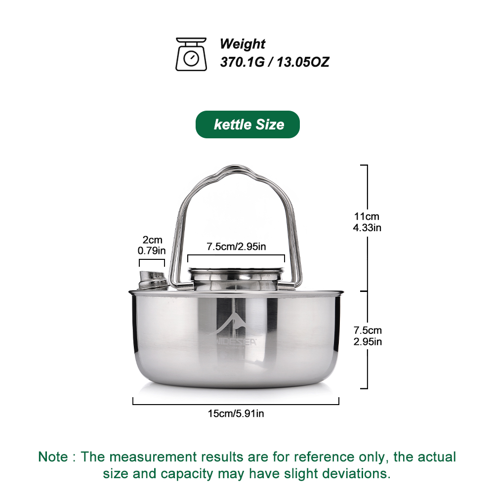 Widesea Camping Outdoor 1.7L S - Camping Cooking Kettle recensie en prijs