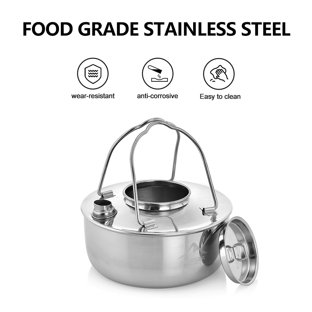 Widesea Camping Outdoor 1.7L S - Camping Cooking Kettle recensie en prijs
