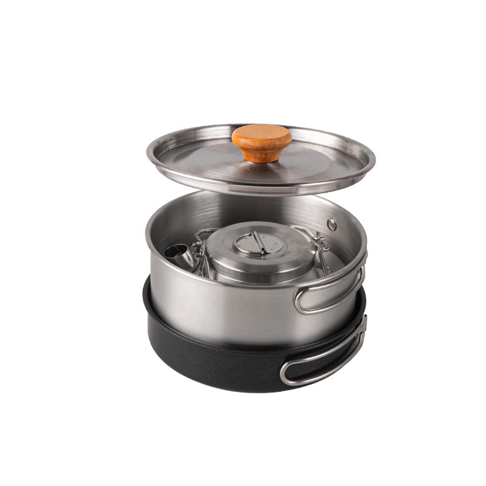 Campingkookgerei Campingkookse - Camping Cooking Set With Kettle recensie en prijs