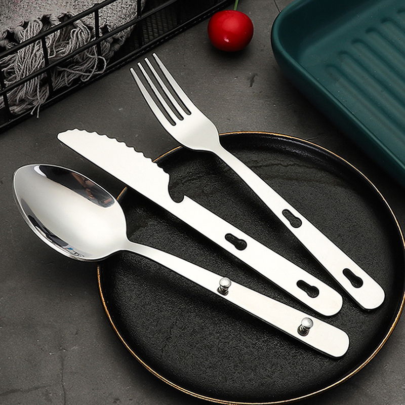 3 stks/set Draagbare Roestvrij - Camping Cooking And Dining Set recensie en prijs