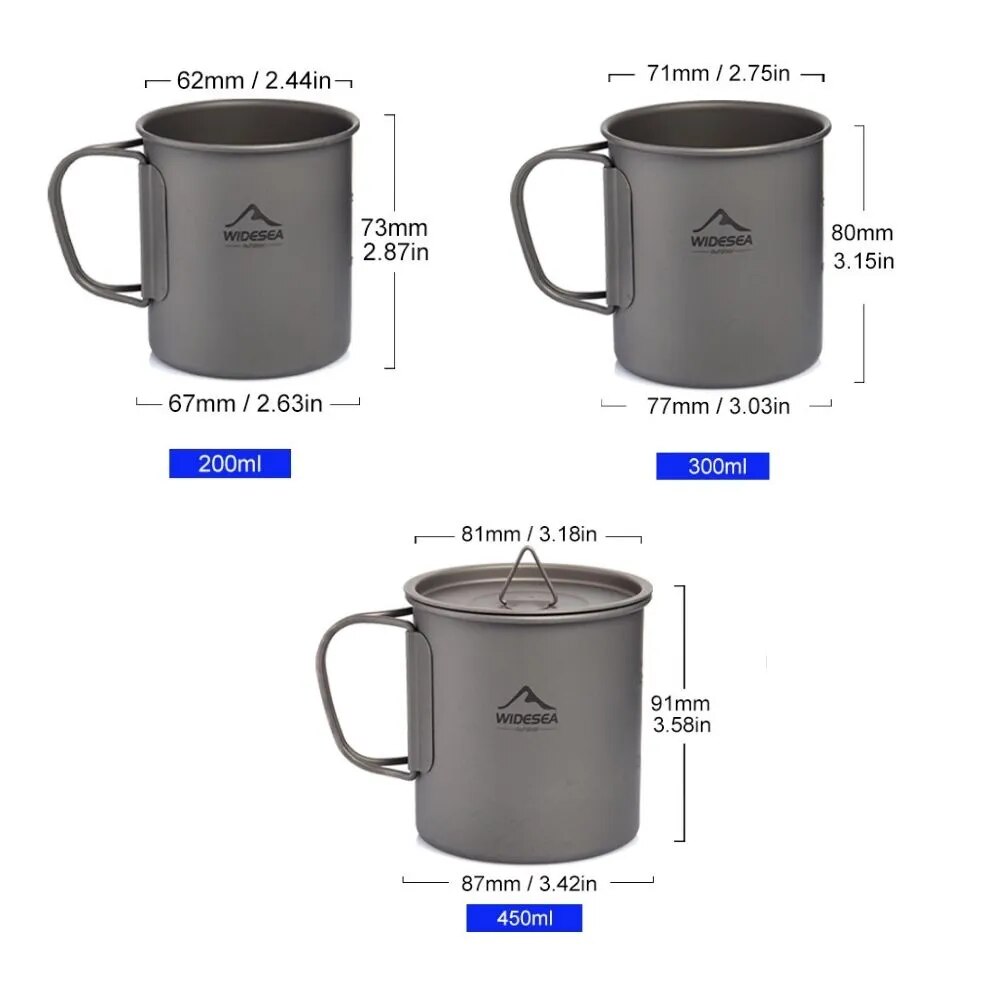 Widesea Camping Mok Titanium C - Camping Cooking And Dining Set recensie en prijs