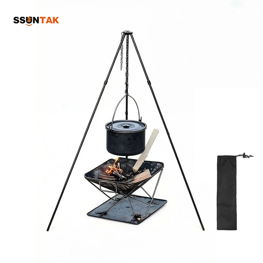 SSUNTAK Draagbare Afneembare C - Camping Cooking Pot Tripod recensie en prijs