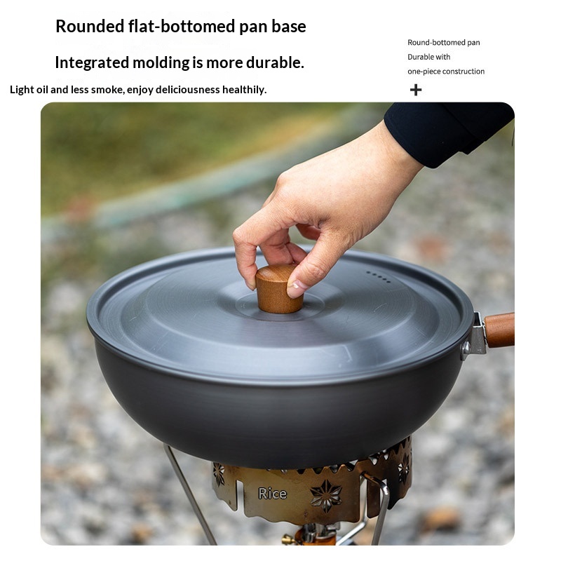 Wok van aluminiumlegering voor - Camping Cooking Wok recensie en prijs