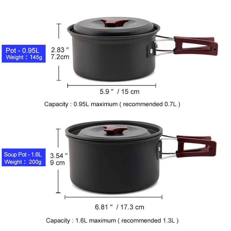 Widesea Camping Kookgerei Set  - Camping Cooking And Dining Set recensie en prijs