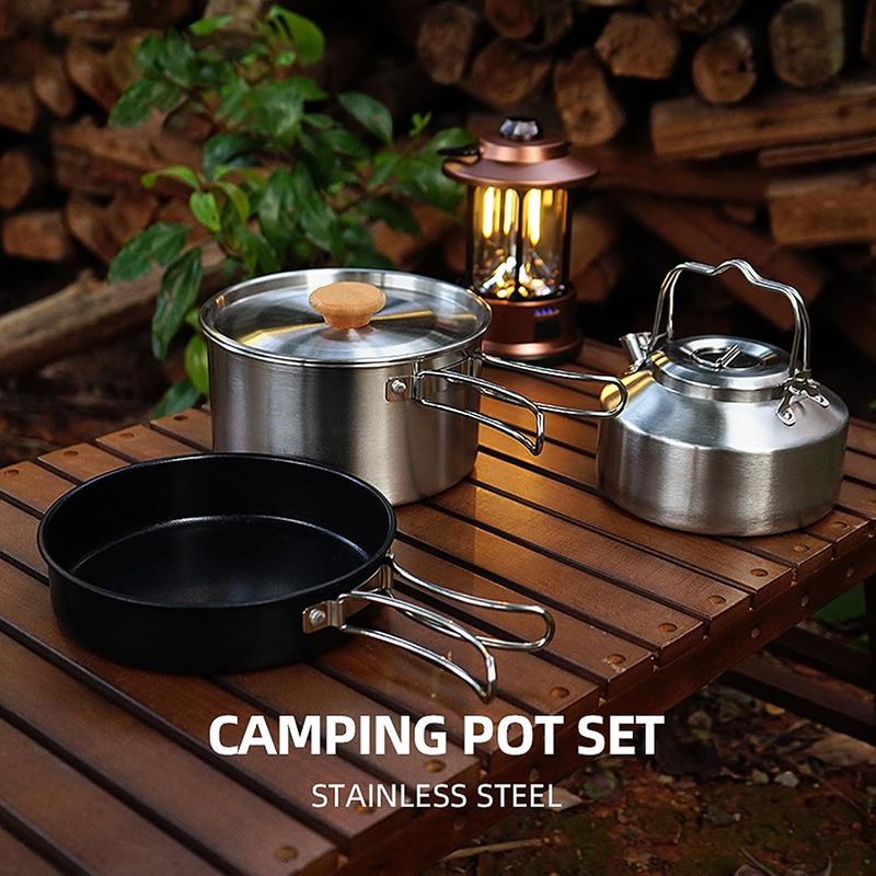 Hoogwaardig 304 roestvrijstale - Camping Cooking Kettle recensie en prijs