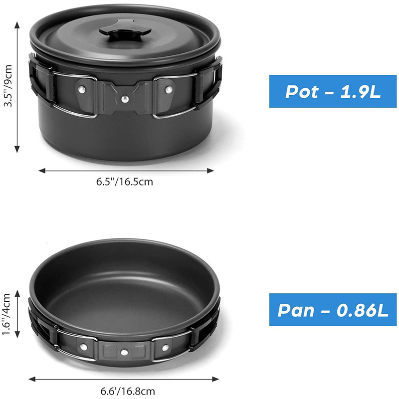1 Set Outdoor Pot Pan Camping  - Camping Cooking Kettle recensie en prijs