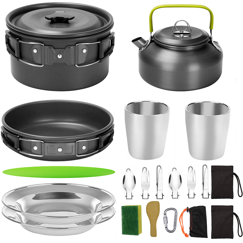 1 Set Outdoor Pot Pan Camping  - Camping Cooking Kettle recensie en prijs