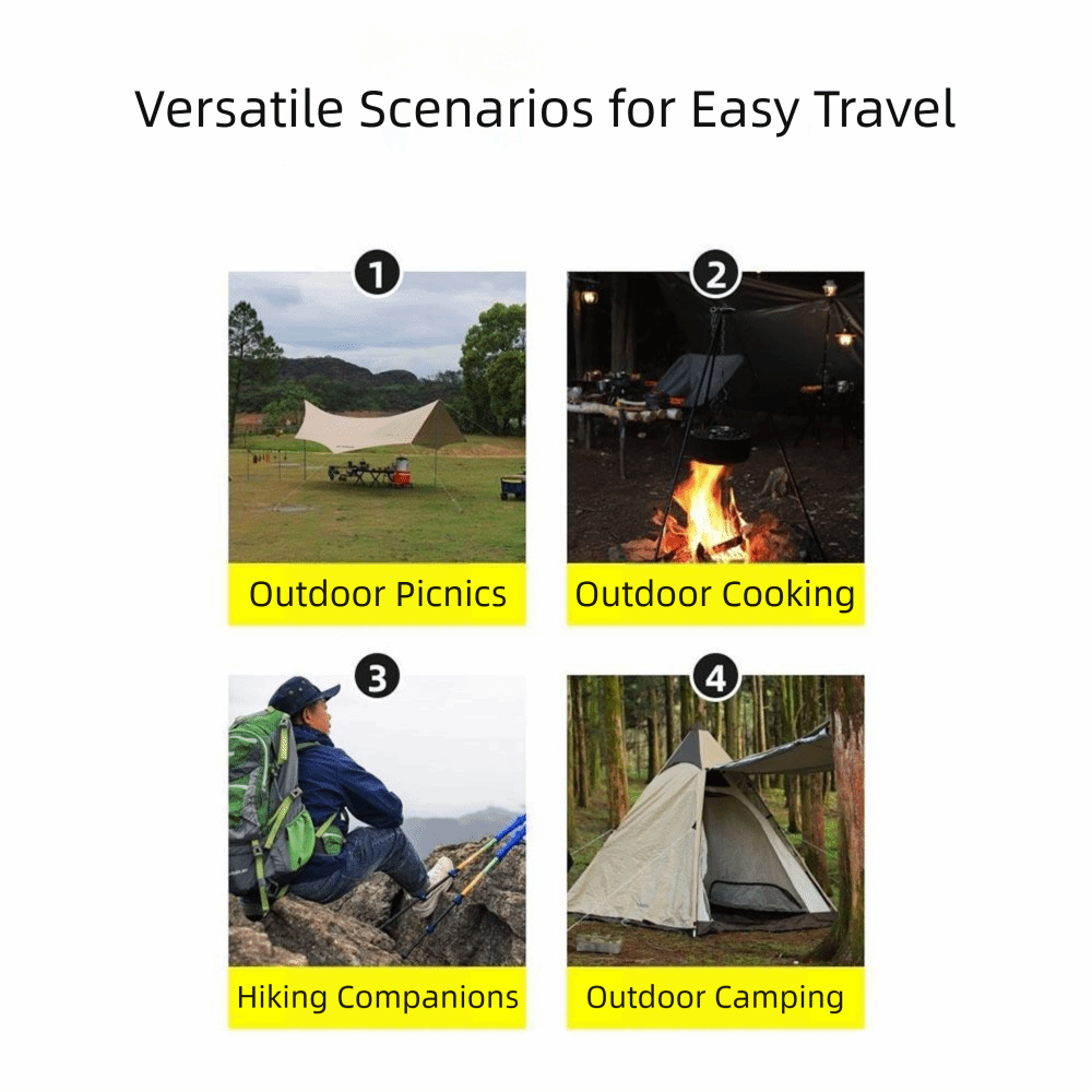 Draagbaar campingstatief, vers - Camping Cooking Pot Tripod recensie en prijs